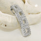 Anhänger 21x5mm mit Zirkonias glänzend rhodiniert Silber 925