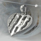 Herz-Anhänger Zirkonia rhodiniert Silber 925 19x19mm