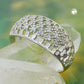Ring 9mm mit vielen Zirkonias glänzend rhodiniert Silber 925
