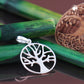 Anhänger 18mm Baum des Lebens kreisrund glänzend Silber 925
