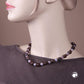 Kette 10mm Rundperle dunkelbraun-grau-marmoriert Olive jeans-blau-braun Kunststoff