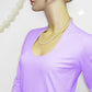 Kette 6mm Perle Kunststoff kristall-creme 40 - 50cm