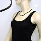 Kette 6mm Perle Kunststoff schwarz-glänzend