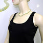 Kette 8mm Kunststoffperlen türkis-grün-weiß-gelb-marmoriert 40 - 60cm