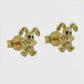 Ohrstecker Hase matt-glänzend 7x6mm – 9 Karat Gold 375