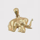 Anhänger 15x12mm Elefant glänzend 9 Karat Gold