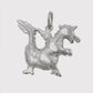 Anhänger Drache glänzend 20x17mm, 925 Silber