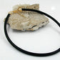 Rundschnur 6mm Vollgummikette Naturkautschuk Verschluss goldfarbig 40 - 45cm