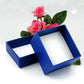 Schmuckschachtel 40x45x30mm hoch für Ring/Ohrring blau Kartonage