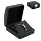 Schmuckschachtel 80x80x26mm Collier Leder-Imitat schwarz